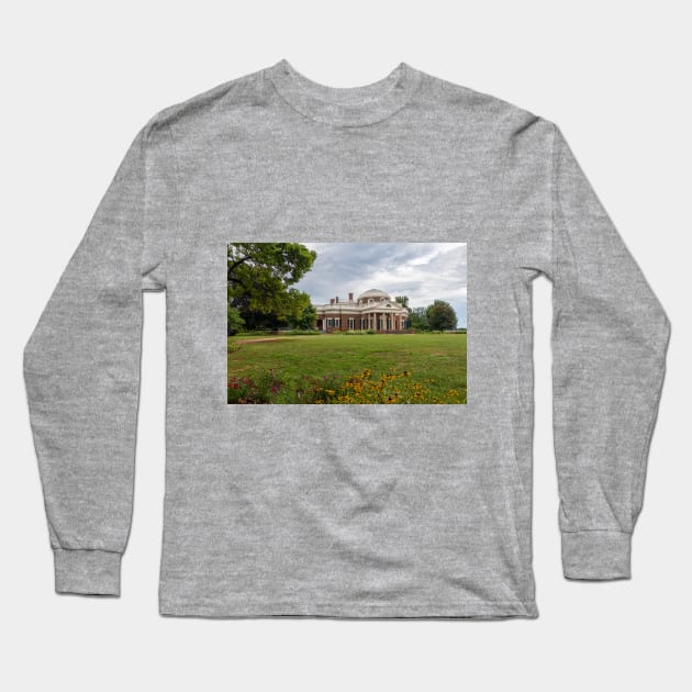 Monticello estate, Jefferson home, Virginia Long Sleeve T-Shirt by SafariByMarisa